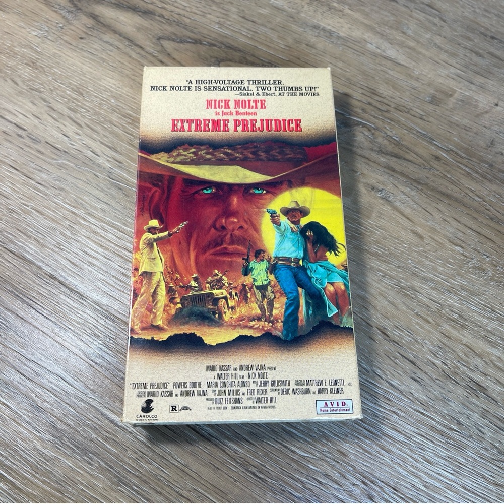 Extreme Prejudice VHS 1987, 1991 Release Nick Nolte
